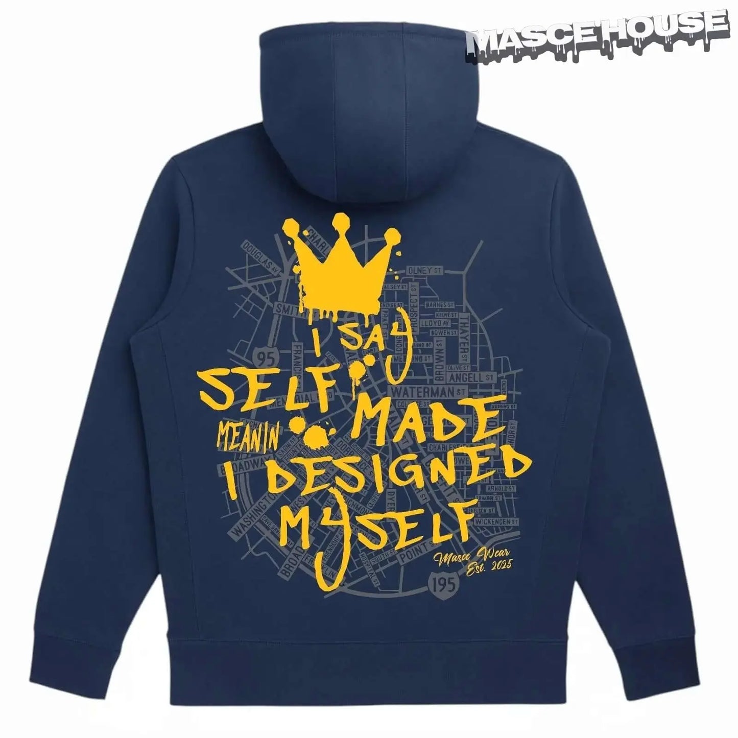 PVD QUEEENS HOODIE Heavyweight Organic cotton hoodie Brushed Masce House