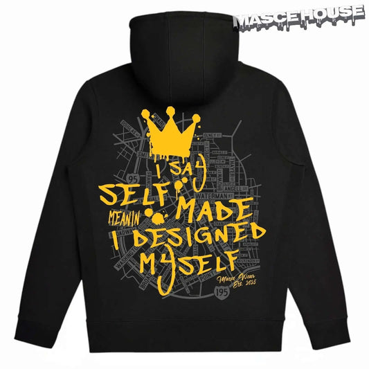 PVD QUEEENS HOODIE - Heavyweight Organic cotton hoodie Brushed Masce House