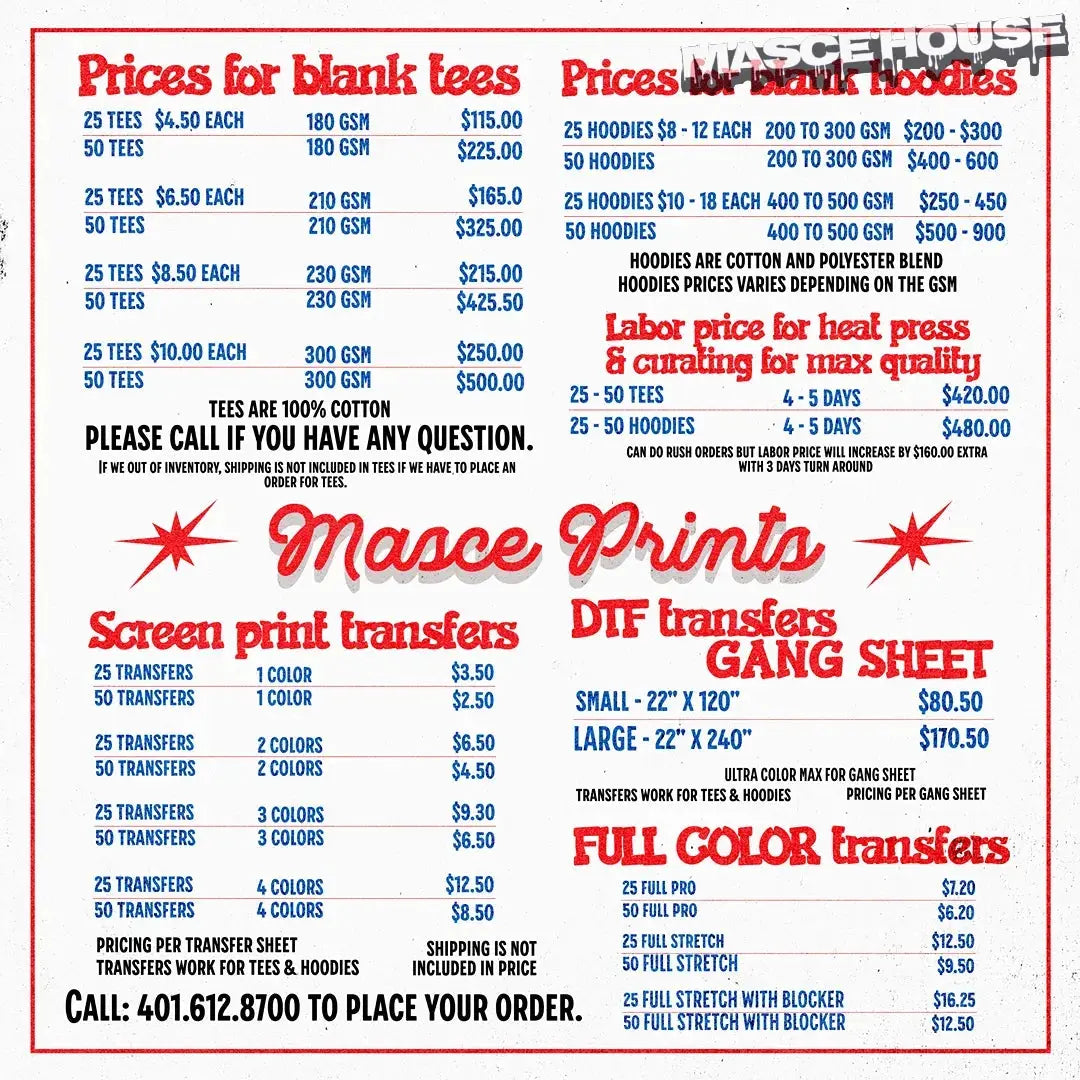 Collection title - Masce House pricing prints