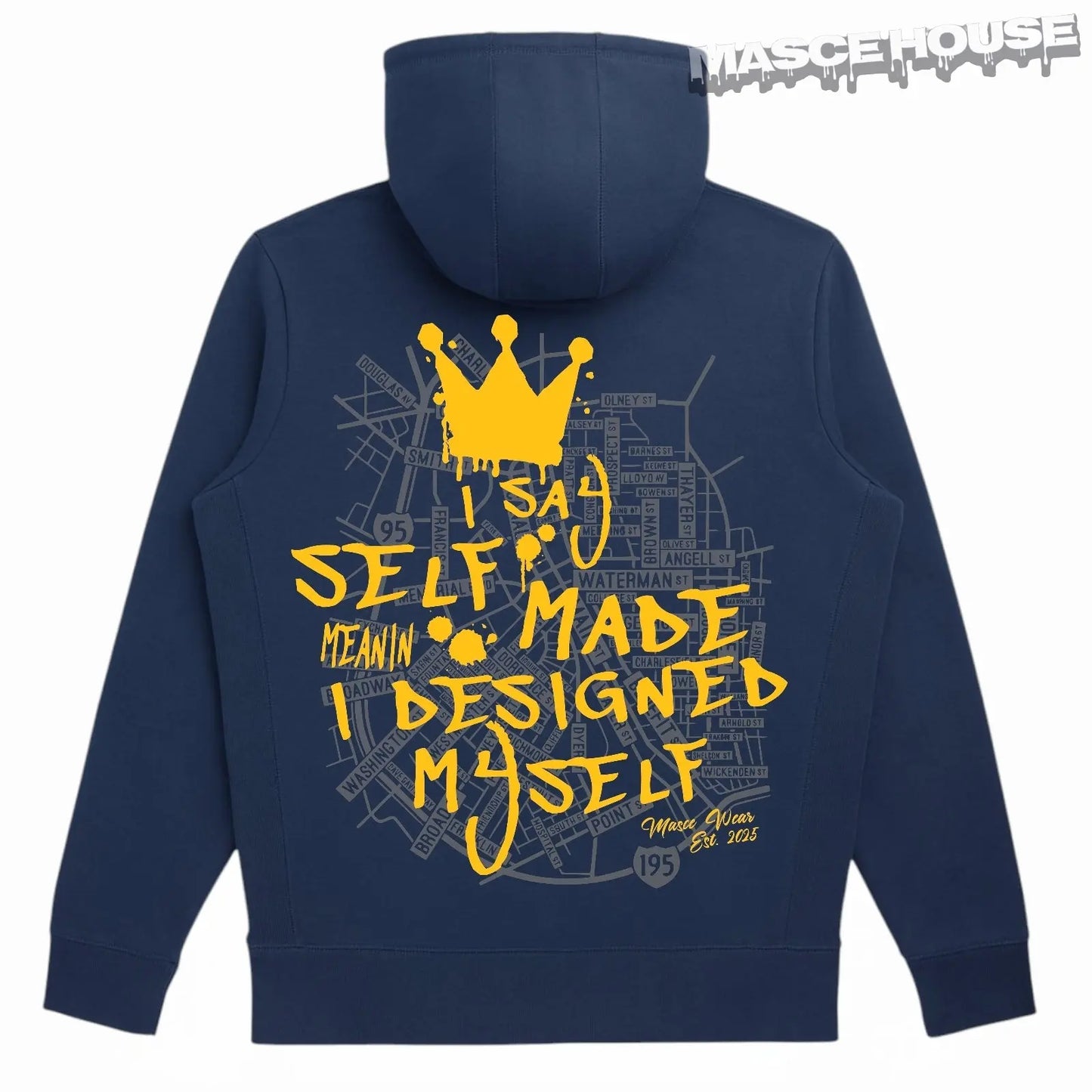 PVD QUEEENS HOODIE Heavyweight Organic Brushed Masce House