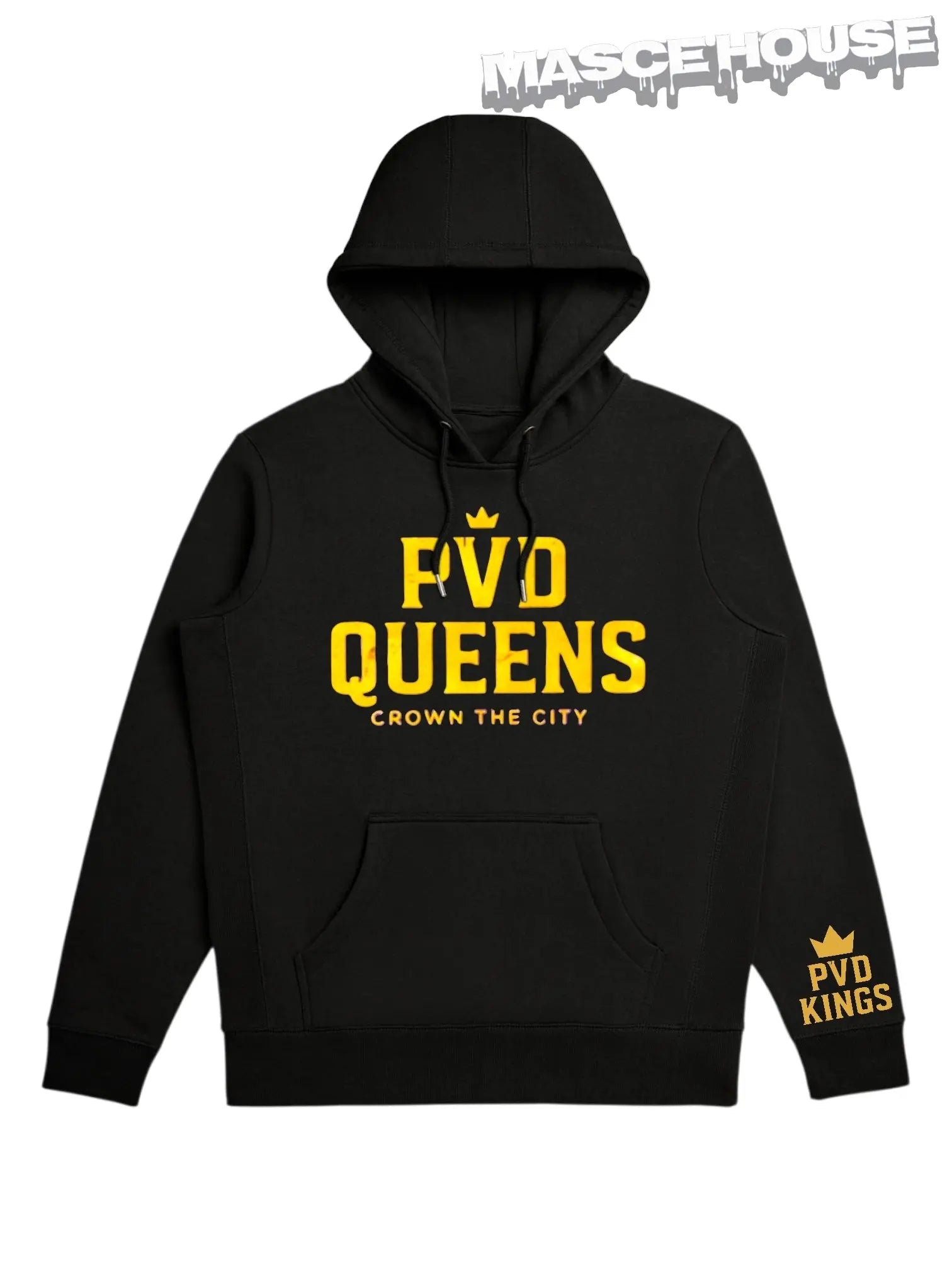 PVD QUEEENS HOODIE - Heavyweight Organic Brushed Masce House 