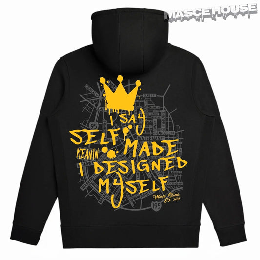 PVD QUEEENS HOODIE - Heavyweight Organic Brushed Masce House 